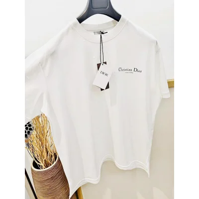 Футболка Christian Dior Frontside Logotype Couture "White" фото № 3