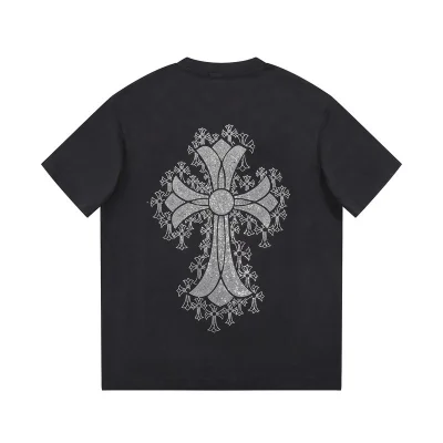 Футболка Chrome Hearts Diamond Cross Brand "Black" фото № 7