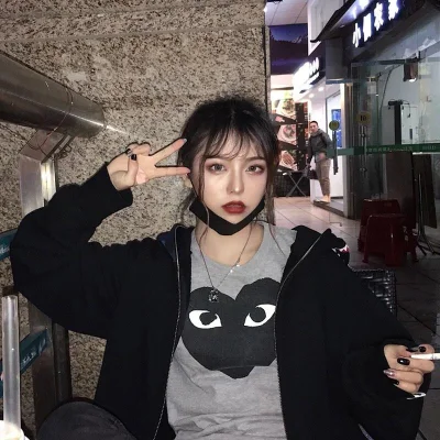 Футболка Comme des Garçons Play Black Heart Eyes "White" фото № 3