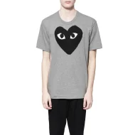 Футболка Comme des Garçons Play Black Heart Eyes "White"
