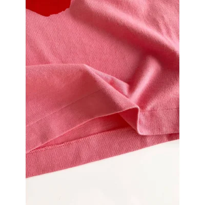Футболка Comme des Garçons Play Red Heart Eyes "Pink" фото № 5