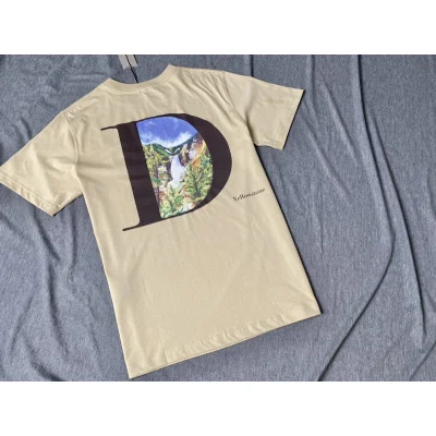 Футболка Dior Mount Zion Graphic "Beige" фото № 4