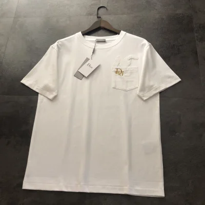 Футболка Dior Logo And Soft Patch "White" фото № 6