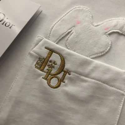 Футболка Dior Logo And Soft Patch "White" фото № 7