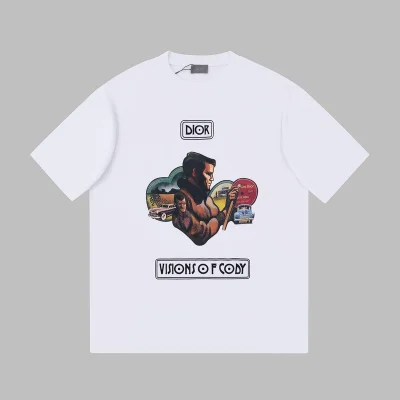 Футболка Dior Visions Of Cody "White" фото № 3