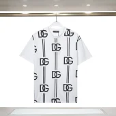 Футболка Dolce Gabbana With Stripes And Monogram "White"