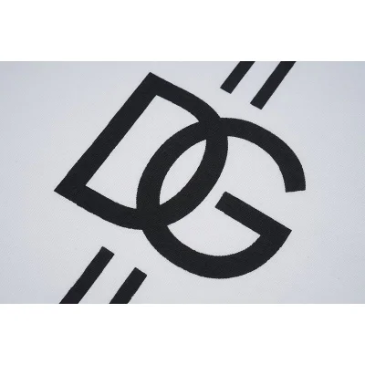 Футболка Dolce Gabbana With Stripes And Monogram "White" фото № 2