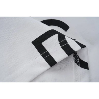 Футболка Dolce Gabbana With Stripes And Monogram "White" фото № 3