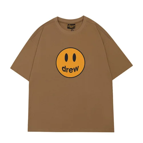 Футболка Drew House Words Instead Of Smile "Brown/Yelllow"