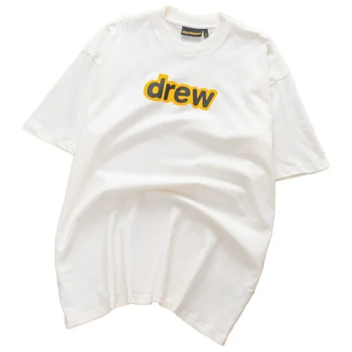 Футболка Drew House With Text Logo In The Center "White"