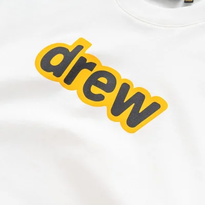 Футболка Drew House With Text Logo In The Center "White" фото № 9