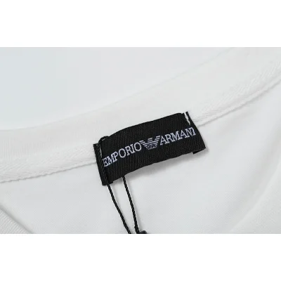 Футболка Emporio Armani With The Inscription In A Circle "White" фото № 4