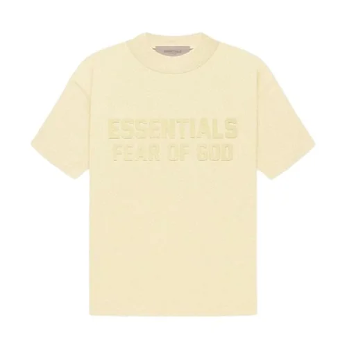 Футболка Fear Of God In Text Style "Cream/Yellow"