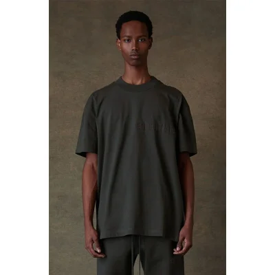 Футболка Fear Of God Cotton Logo "Black" фото № 6