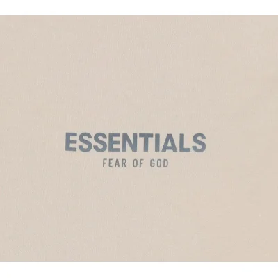 Футболка Fear Of God Logo Inscription - Classic "Beige" фото № 3