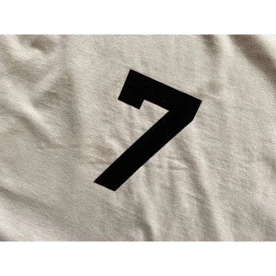 Футболка Fear Of God Number Seven With Patch "White" фото № 6