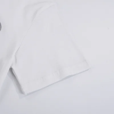 Футболка Fendi Emblem Of Rhinestones "White" фото № 2