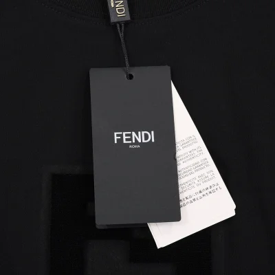 Футболка Fendi Double Logo "Black" фото № 2