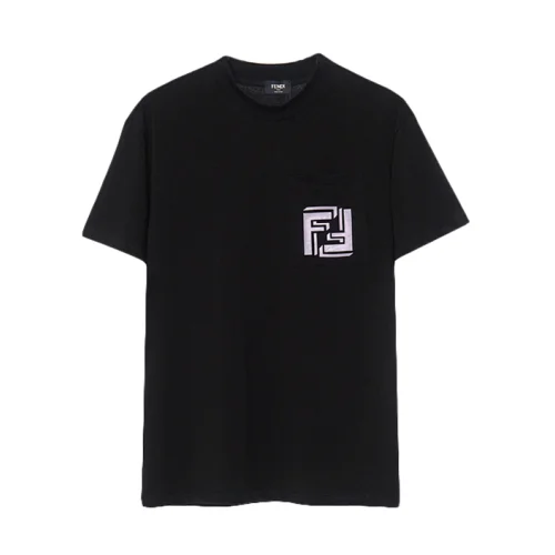 Футболка Fendi Brand Logo On The Pocket "Black"