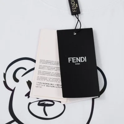 Футболка Fendi Reflective Bear "White" фото № 4