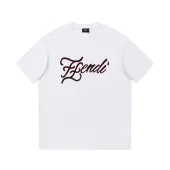 Футболка Fendi With Black And Red Logo "White"