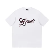 Футболка Fendi With Black And Red Logo "White"