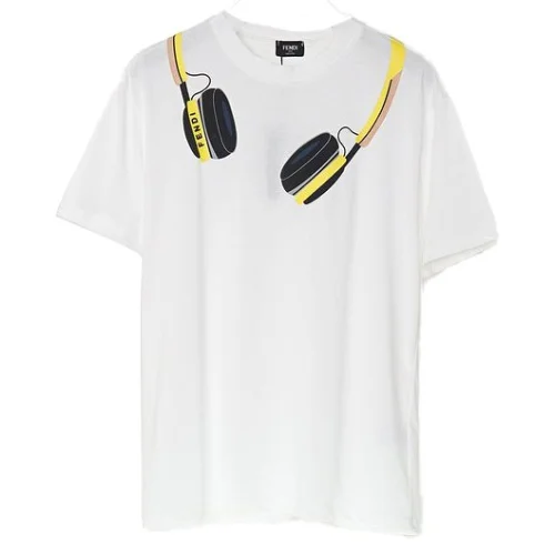 Футболка Fendi Headphones "White"