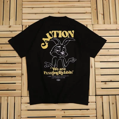 Футболка FR2 Smiling Rabbit "Black" фото № 2