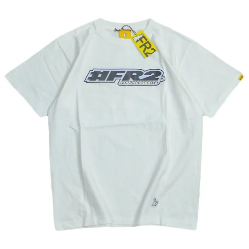 Футболка FR2 Logo Front And Two Rabbits With Hearts Back "White"
