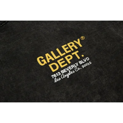 Футболка Gallery Dept With Yellow Sign "Black" фото № 3