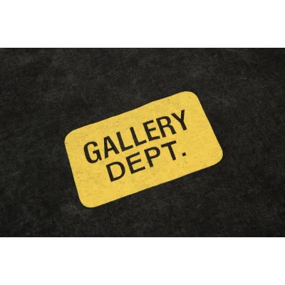 Футболка Gallery Dept With Yellow Sign "Black" фото № 4