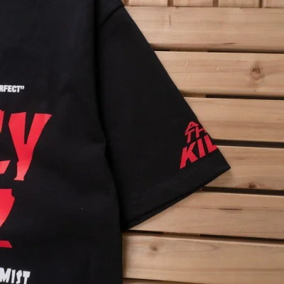 Футболка Gallery Dept Sleeve And Front Decorated By Inscription "Black" фото № 5