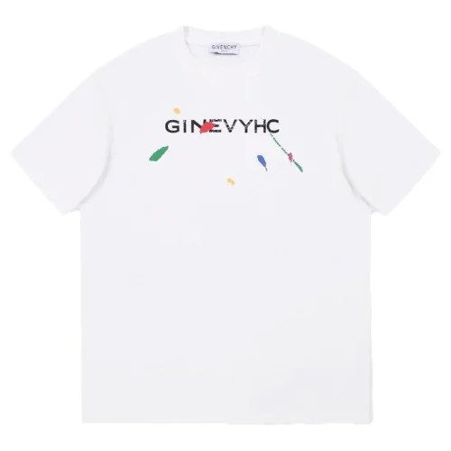 Футболка Givenchy With A Cracked Logo "White"