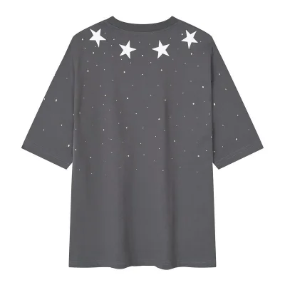 Футболка Givenchy Stars And Rhinestones Print "Gray" фото № 8