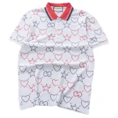 Поло Gucci Repeating Hearts And Stars "White"