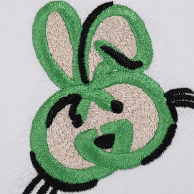 Футболка Gucci Embroidered Rabbit Emblem "White" фото № 5
