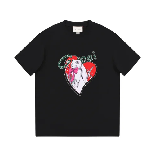 Футболка Gucci Beautiful Rabbit - Love "Black"