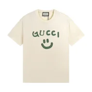 Футболка Gucci Logo And Smile Print "Beige"