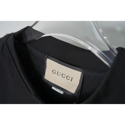 Футболка Gucci With Brand Logos "Black" фото № 3
