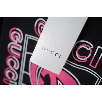 Футболка Gucci With Brand Logos "Black" фото № 2