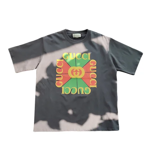 Футболка Gucci Logo With Rays "Gray"