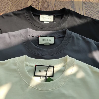 Футболка Gucci Logo With Rays "Gray" фото № 3