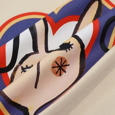 Футболка Gucci The Hare In The Heart "Beige" фото № 3 Футболка Gucci The Hare In The Heart "Beige" фото № 3