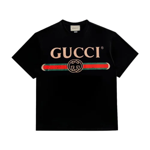 Футболка Gucci Big Word "Black"