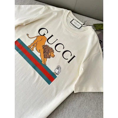 Футболка Gucci King Of The Beasts Print "White" фото № 2 Футболка Gucci King Of The Beasts Print "White" фото № 2