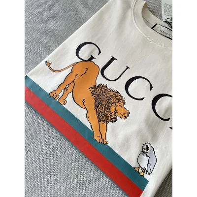 Футболка Gucci King Of The Beasts Print "White" фото № 5 Футболка Gucci King Of The Beasts Print "White" фото № 5