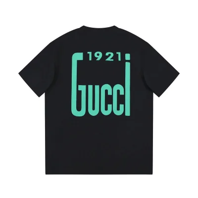 Футболка Gucci With A Nameplate Patch "Black" фото № 3