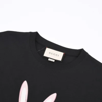 Футболка Gucci The Happiness Of Hare "Black" фото № 8