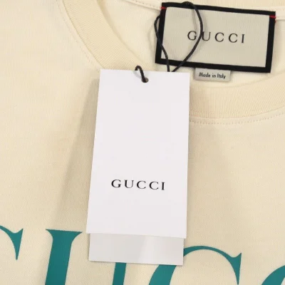 Футболка Gucci Print Lipstick "Cream" фото № 4