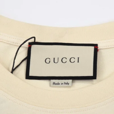Футболка Gucci Print Lipstick "Cream" фото № 6